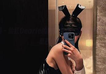 微密圈 – 脸红Dearie的网袜兔女，定制的味道在图片里四处游荡